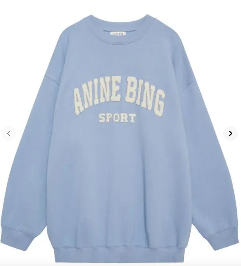 Anine Bing embroidered-logo organic cotton sweatshirt